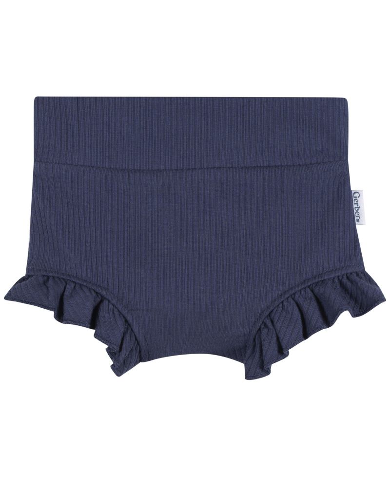Baby Girls' Bubble Ruffle-Hem Shorts, 3-Piece Set