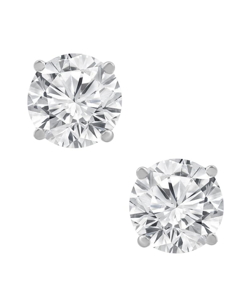 Certified Lab Grown Diamond Stud Earrings (5 ct. t.w.) in 14k White, Yellow or Rose Gold