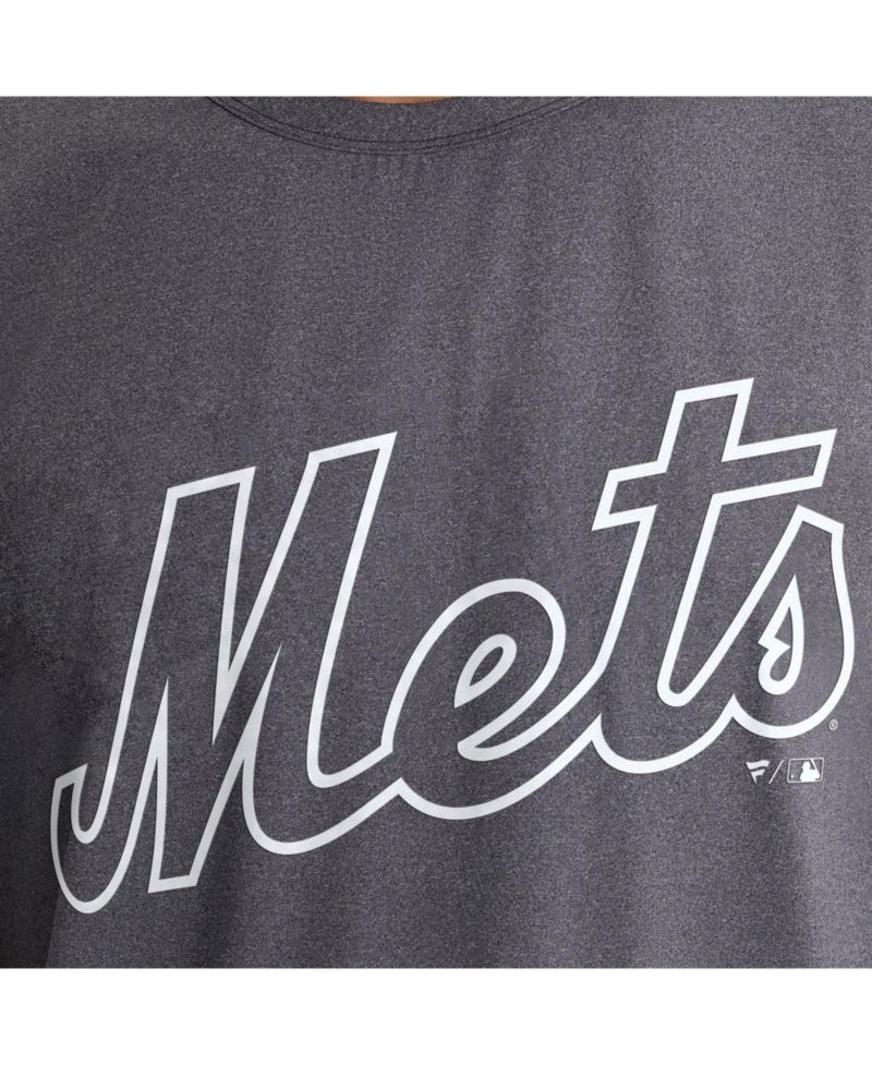 Men's Charcoal New York Mets Clutch Winning Edge T-Shirt