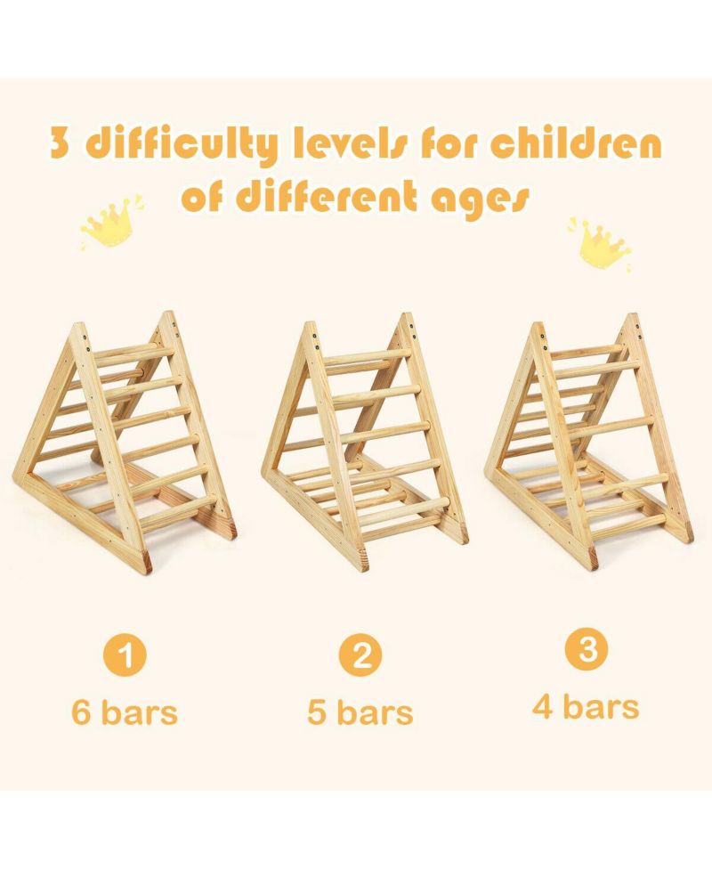 Toddler Wooden Triangle Climber
