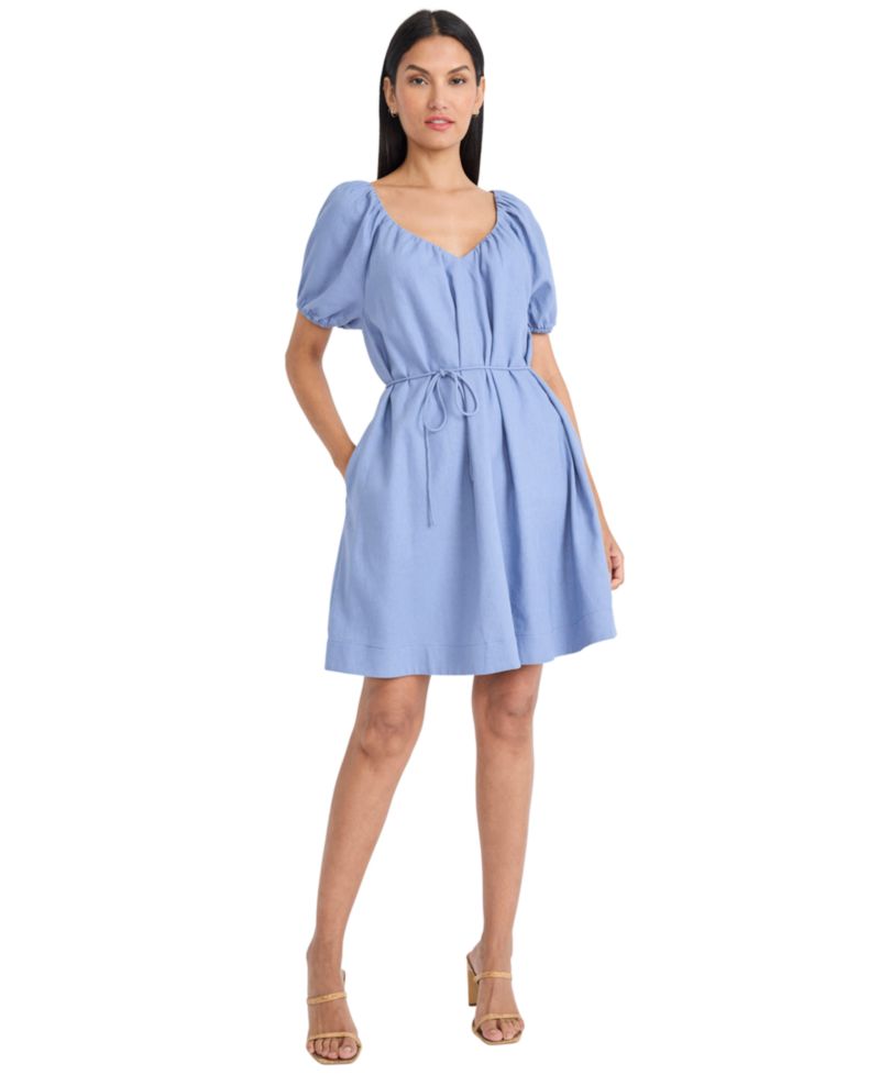 Women's Balloon-Sleeve Mini Dress