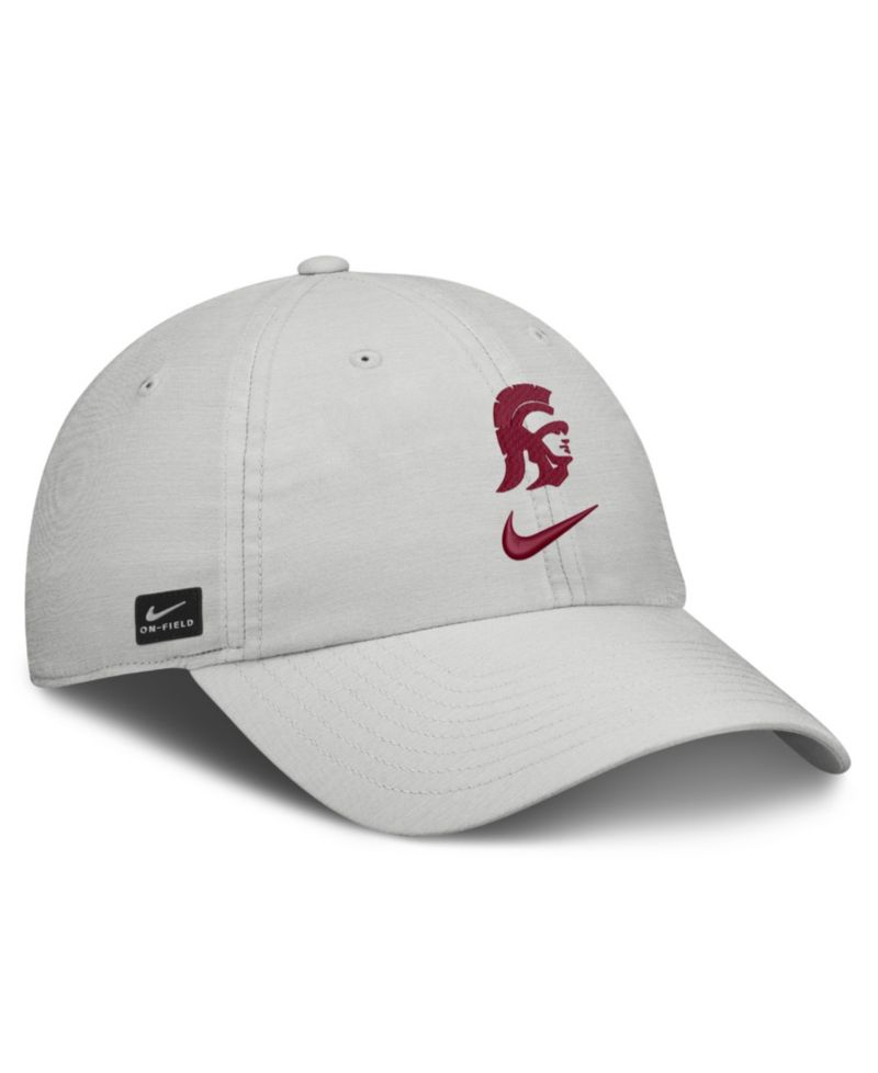 Men's and Women's Gray USC Trojans 2026 On-Field Gameday Club Adjustable Hat