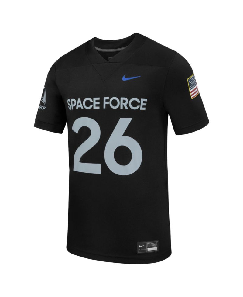 Men's Black Air Force Falcons Space Force Replica Football Jersey
