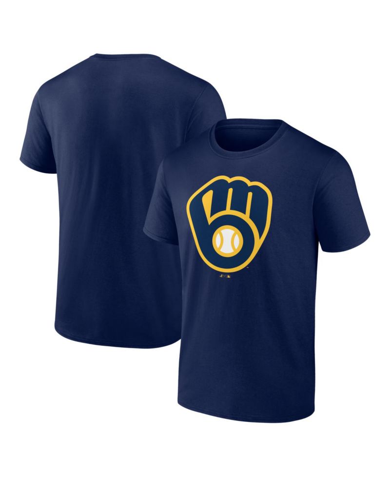 Men's Navy Milwaukee Brewers Logo T-Shirt