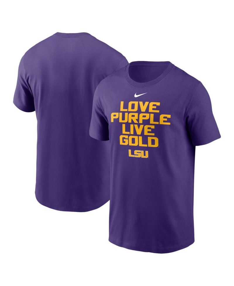 Men's Purple LSU Tigers Local Campus T-Shirt