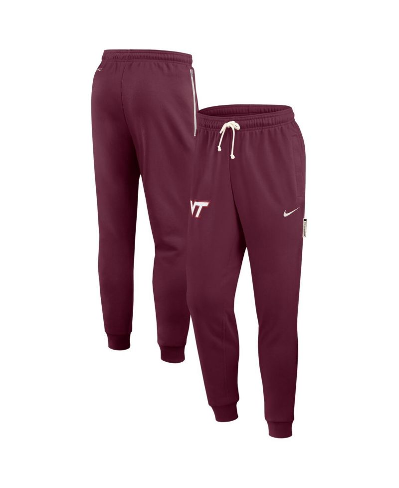 Men's Maroon Virginia Tech Hokies 2025 Sideline Performance Taper Pants