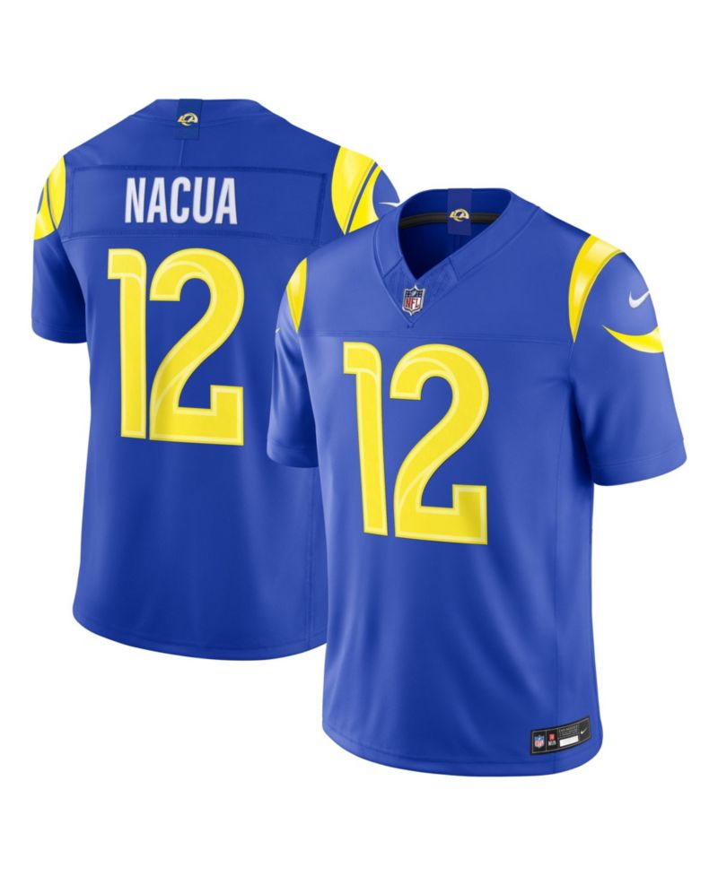 Men's Puka Nacua Royal Los Angeles Rams Vapor F.U.S.E. Stitched Limited Jersey