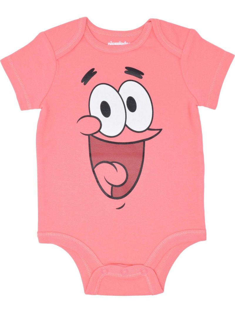 Patrick Squidward Boys 3 Pack Bodysuits Infant