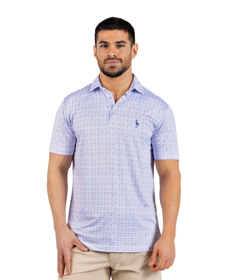Men's Bottoms Up Printed Performance Polo