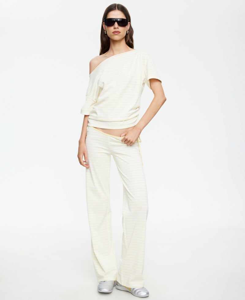 Women's Asymmetric Short-Sleeve Pull-On T-Shirt