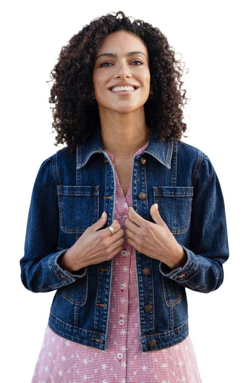 Women's Stretch Denim Pocket Detail Jacket