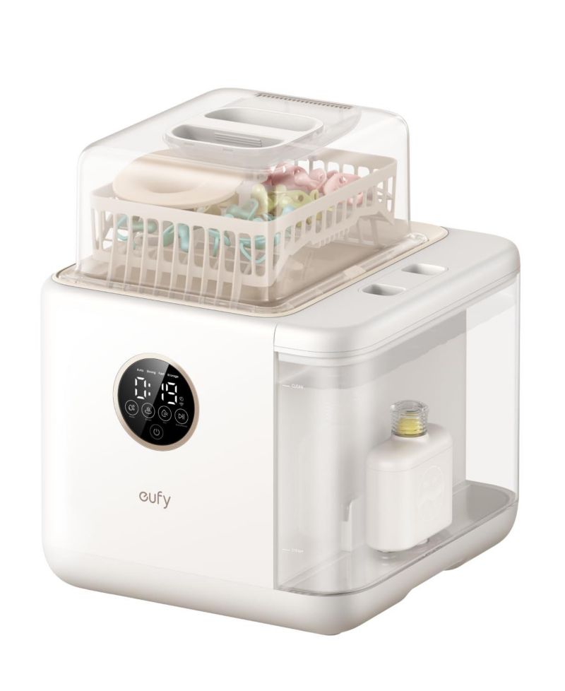 Security S1 Pro Baby Bottle Washer, Sterilizer and Dryer, Built-in Water Softener, Largest 10-Bottle Capacity
