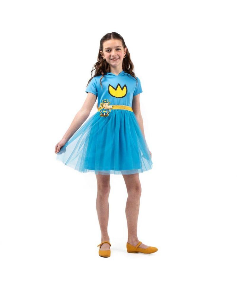 Youth Girl Cosplay Dress With Tulle Skirt And 3D Dog Ears Large (10/12)