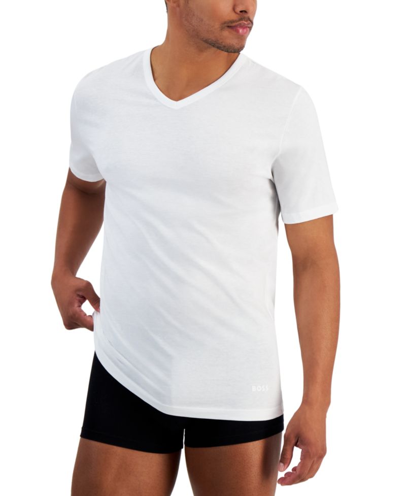 Men's Authentic 5-Pack Cotton V-Neck Cotton T-Shirts