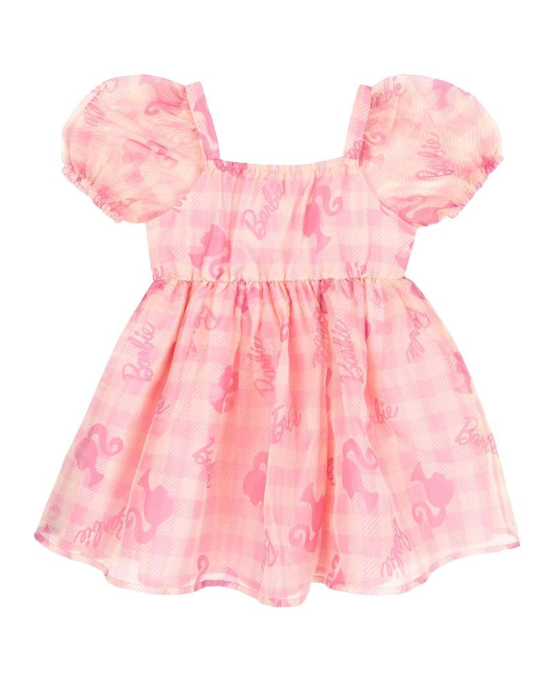 Girls' Short Sleeve Flare Dress