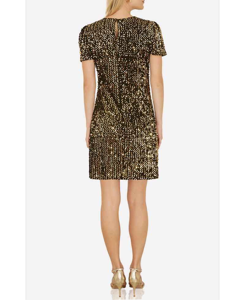 Women's Sequin Tunic Mini Dress