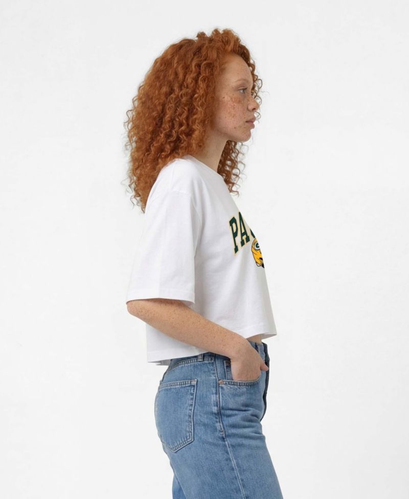 Women's Green Bay Packers Boyfriend Cropped T-Shirt