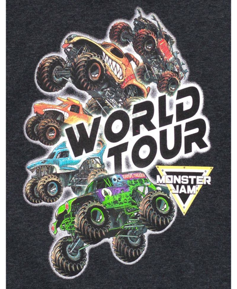 Baby Boys 6-12 Grave Digger Monster Mutt Megalodon Fleece Pullover Hoodie & Pants