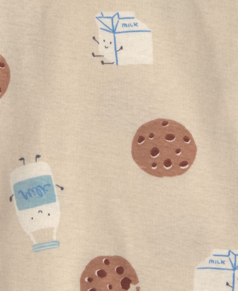 Baby Boys' Milk and Cookies Long-Sleeve Bodysuits and Pants, 3-Piece Set