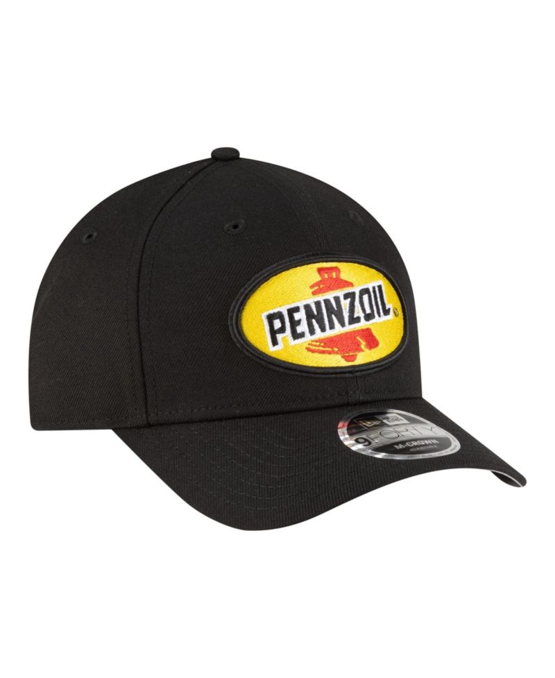Men's Black Joey Logano Pennzoil 9FORTY M-Crown Adjustable Hat