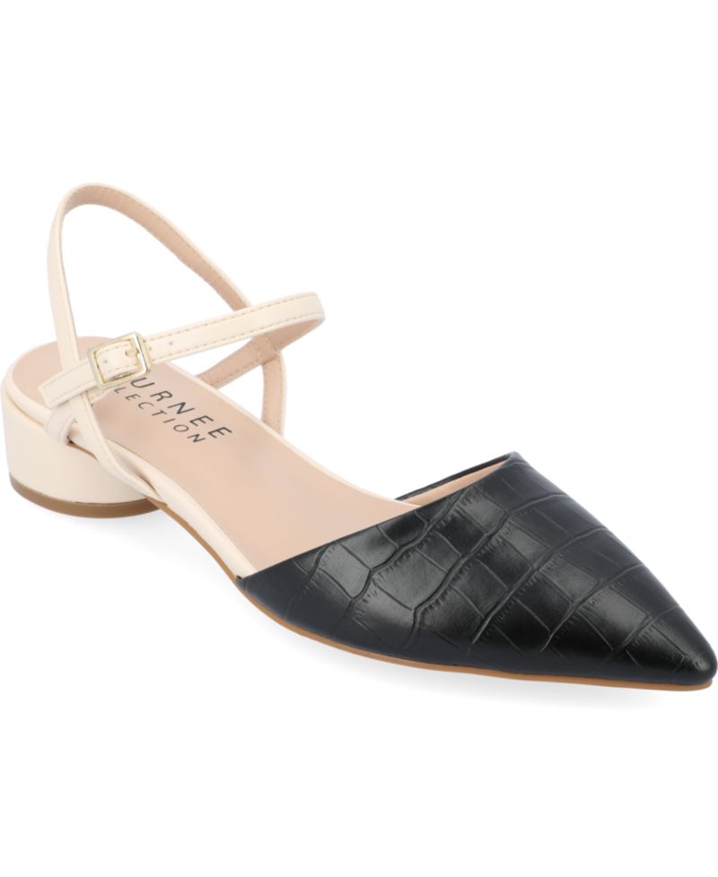 Women's Brynn Block Heel Pointed Toe Flats