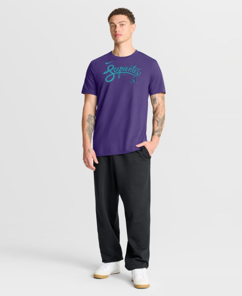 Men's Purple Arizona Diamondbacks City Connect Wordmark T-Shirt