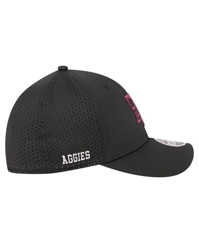 Men's Black Texas A&M Aggies 39THIRTY M-Crown Stretch Hat