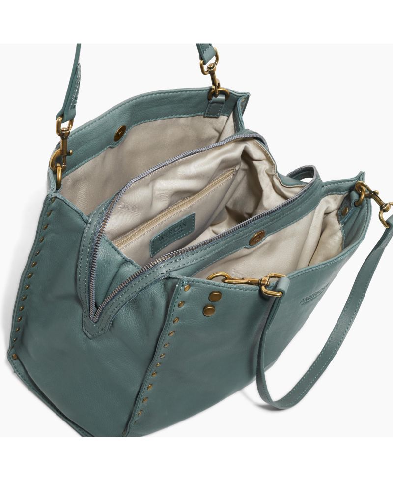 Lenox Studded Triple Entry Satchel