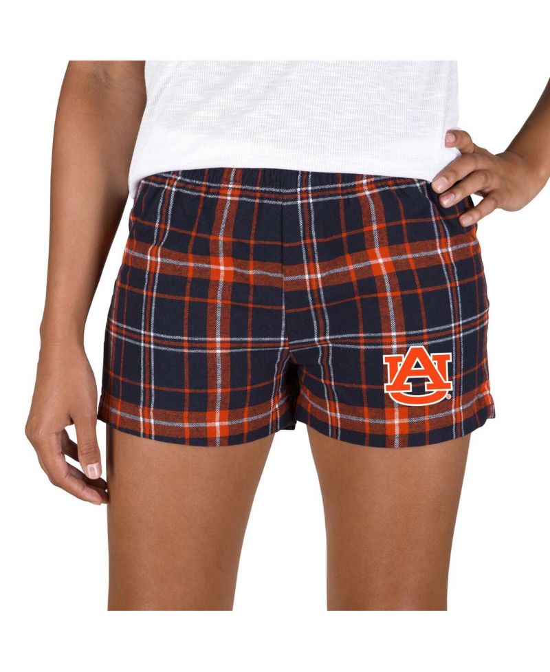 Women's Navy/Orange Auburn Tigers Ultimate Flannel Shorts