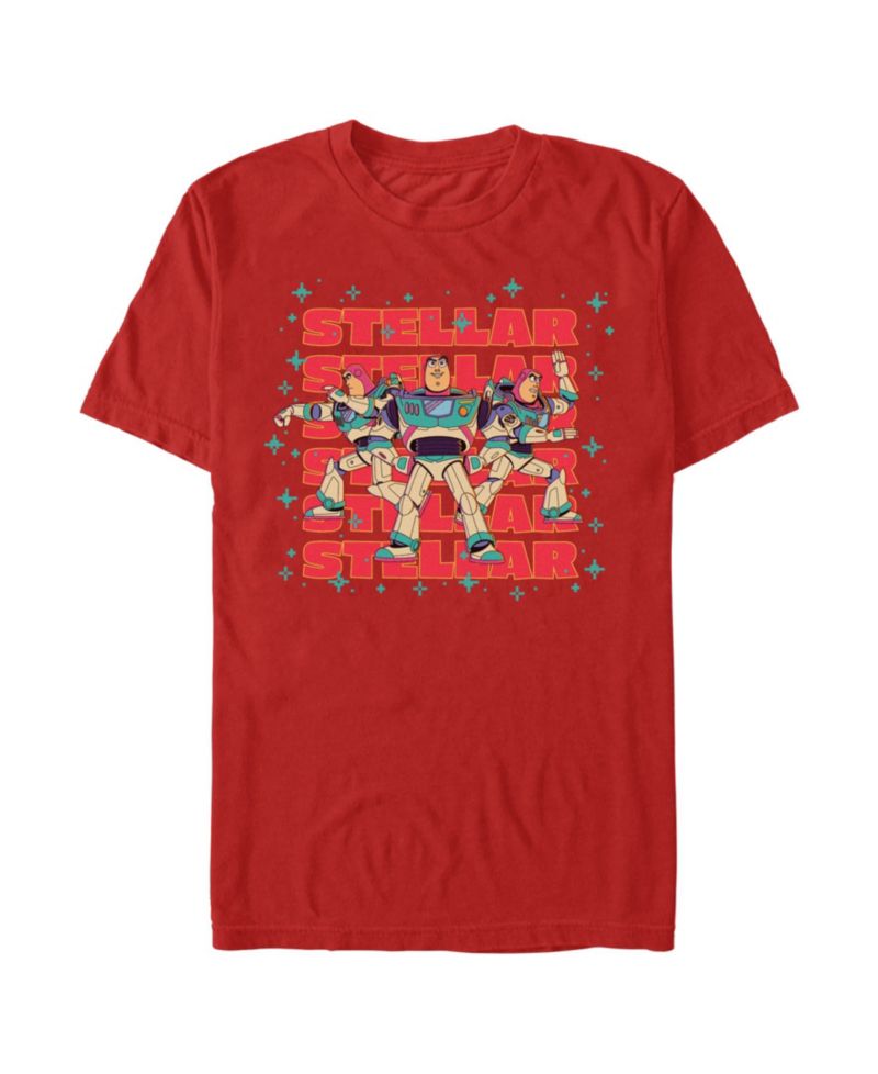 Men's Disney Pixar Toy Story Buzz Lightyear Stellar Space Ranger Graphic T-Shirt