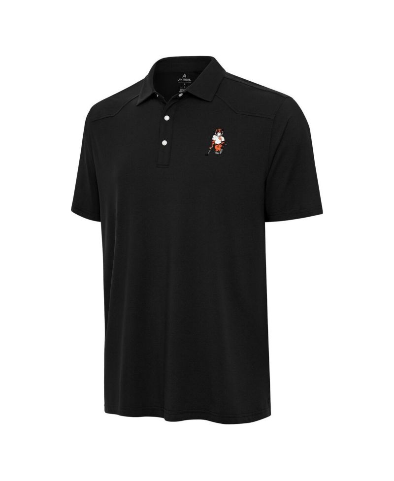 Men's Black Clemson Tigers Golfer Western Polo Shirt