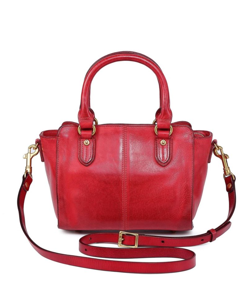 Pansy Small Leather Satchel Bag