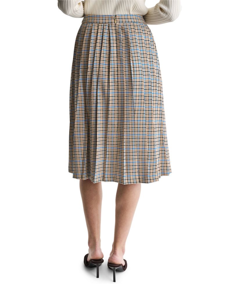 Women's Pleated A-Line Long Midi Skirt