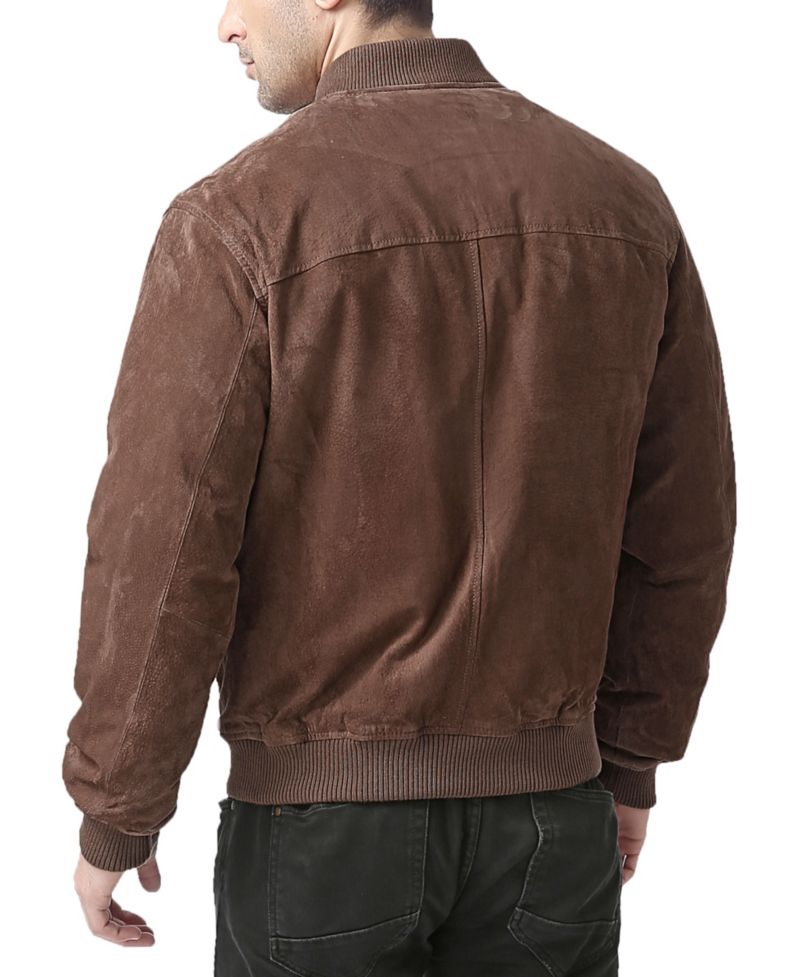 Men's Men Urban Leather Bomber Jacket
