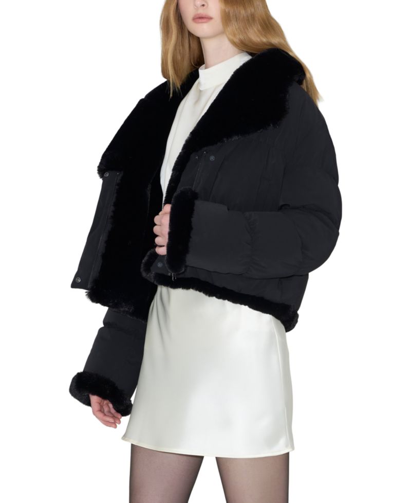 Women's Adair Reversible Faux Fur Trim Puffer Jacket