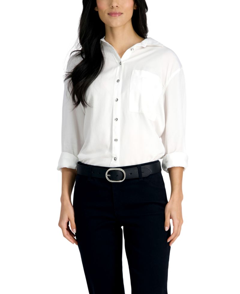 Reversible Center Bar Buckle Dress Belt