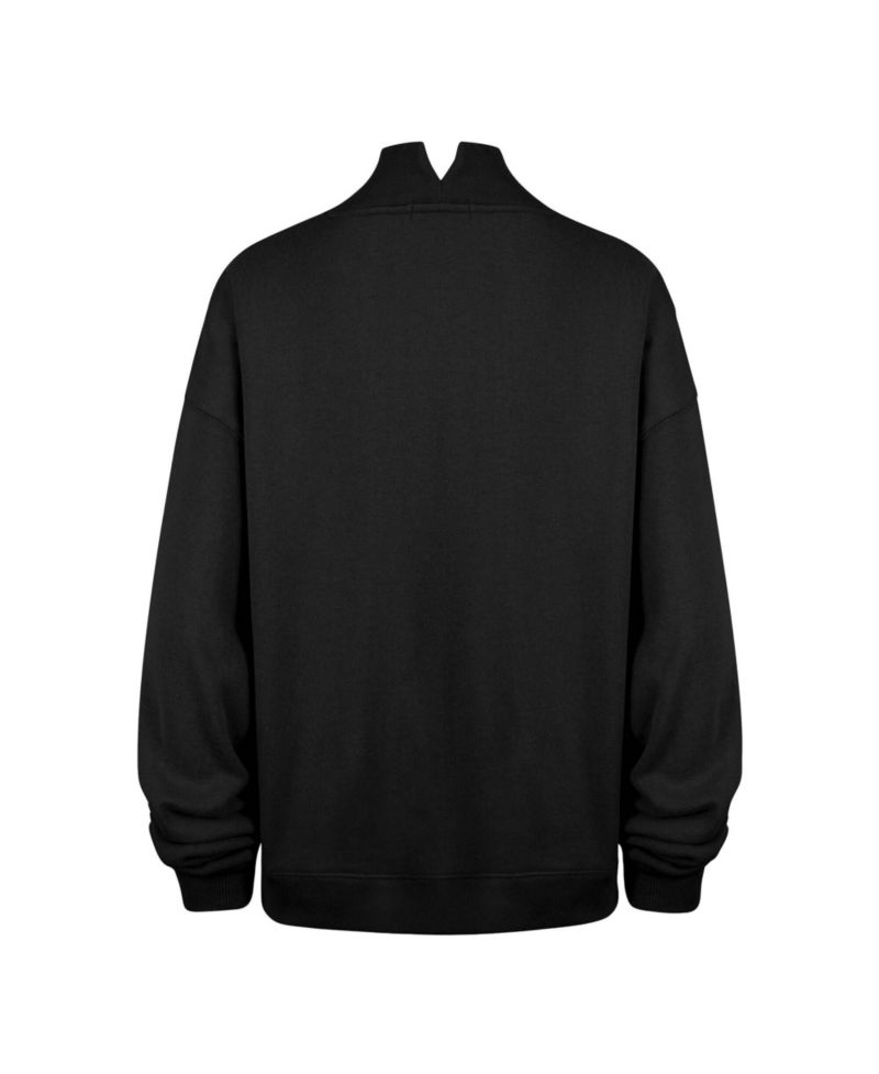 Women's Pittsburgh Steelers Vantage Oversized Mock-Neck Pullover Sweatshirt