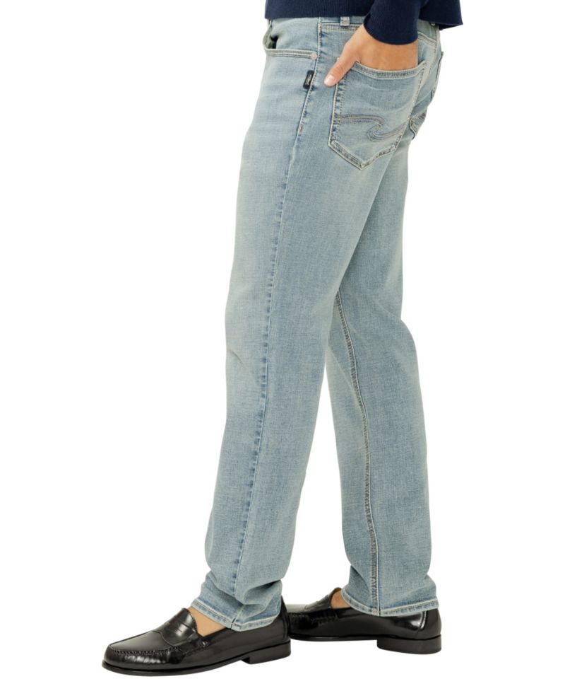Men's Eddie Slim-Fit Straight-Leg Luxe Heritage Jeans