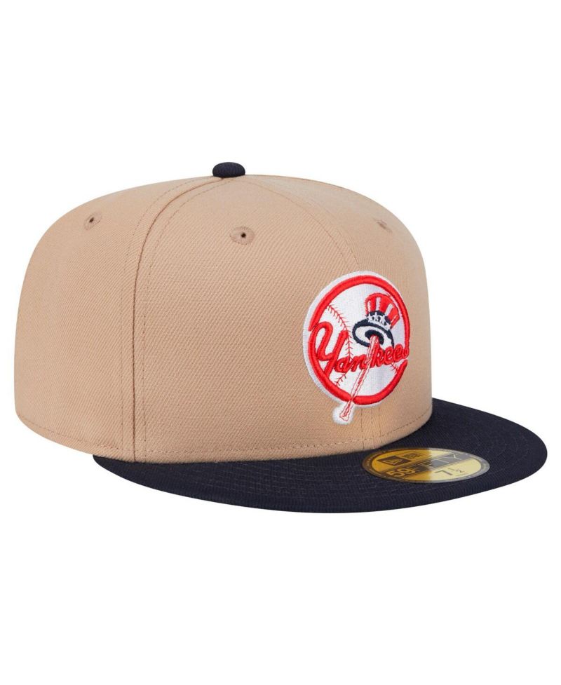 Men's Khaki New York Yankees 59FIFTY Fitted Hat