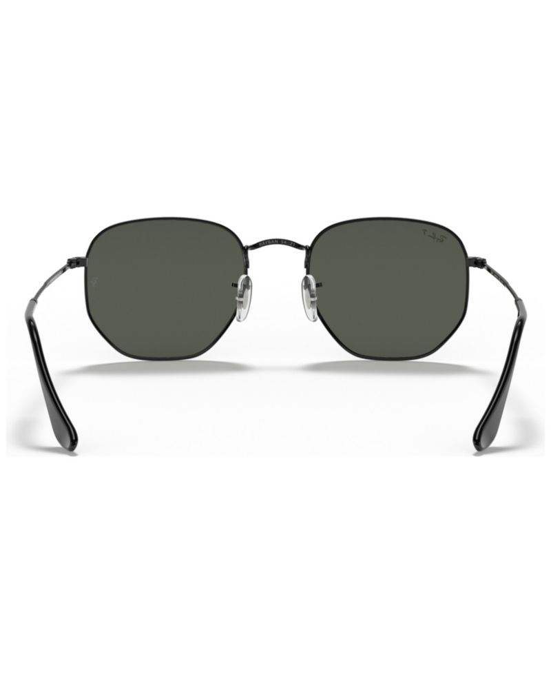 Unisex Geometric Polarized Metal Sunglasses, RB3548N
