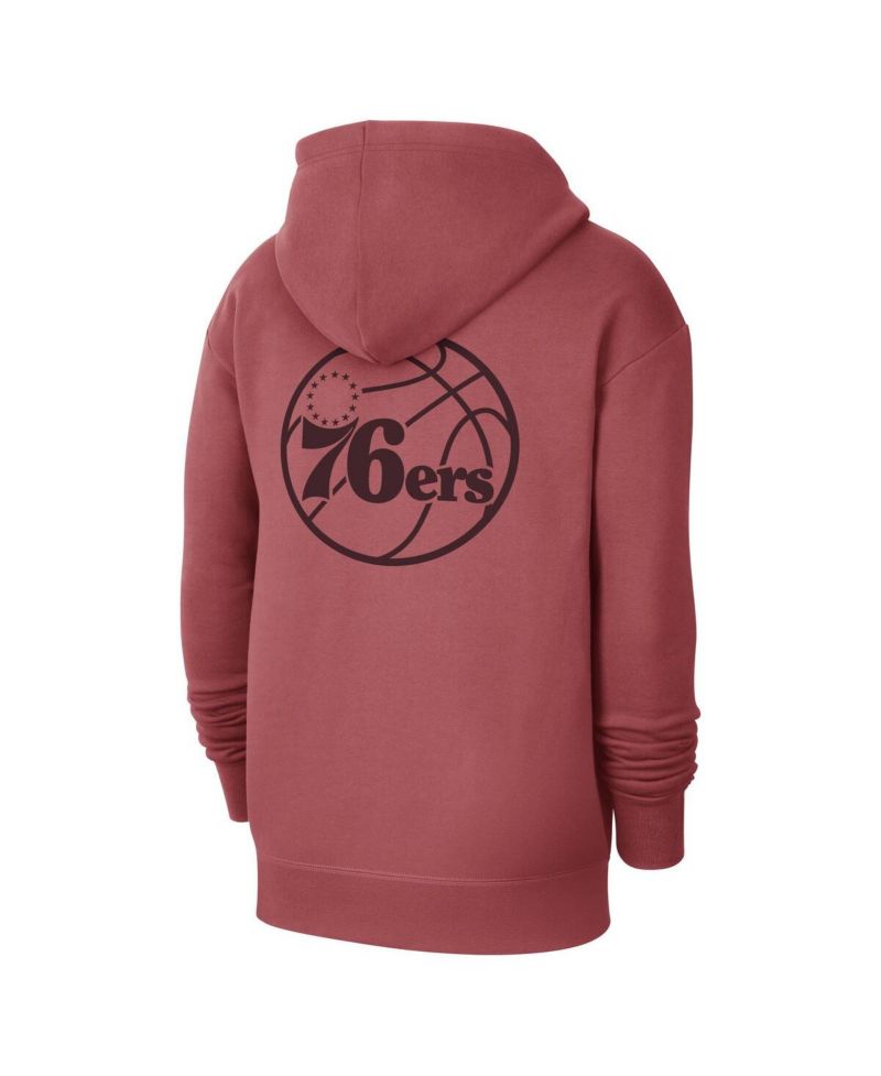 Men's Red Philadelphia 76ers Courtside Statement Edition Pullover Hoodie