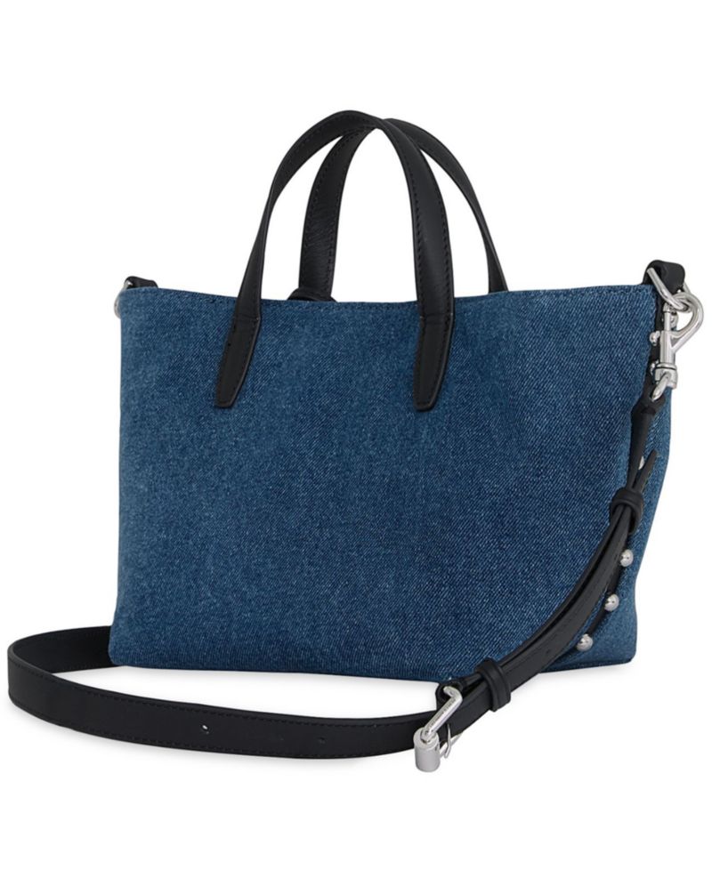 Riley Medium Denim Tote Handbag
