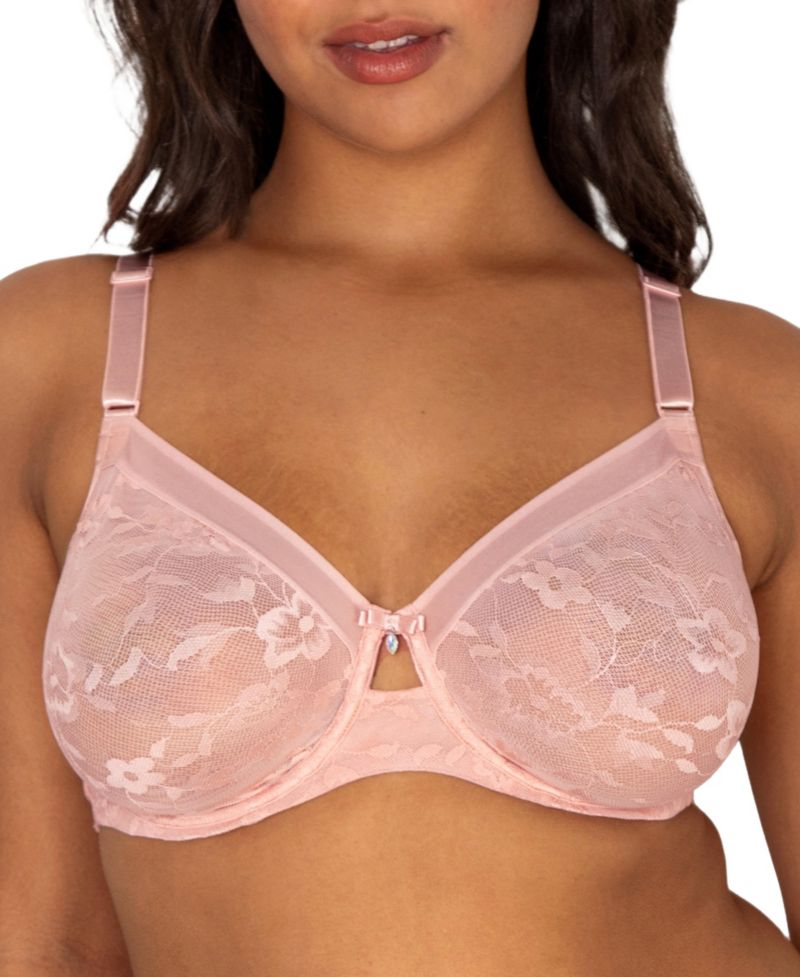 Women's No Show Lace Unlined Underwire Bra