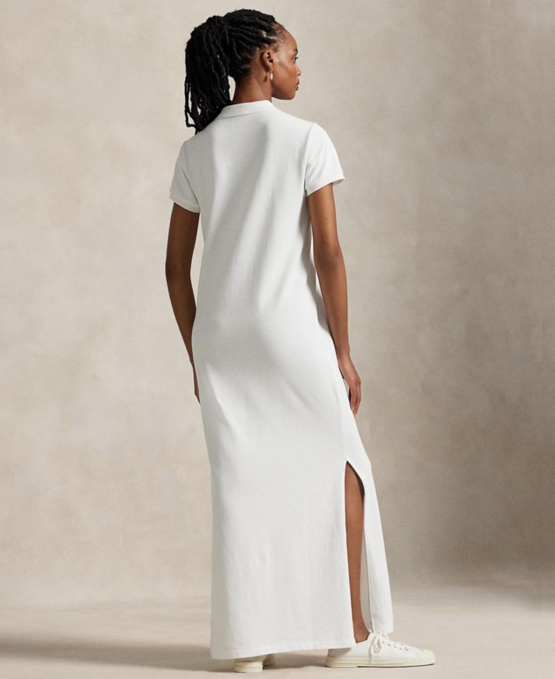 Women's Cotton Mesh Polo Dress