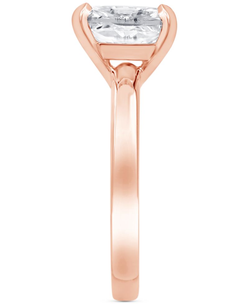 Certified Lab Grown Diamond Radiant-Cut Solitaire Engagement Ring (3 ct. t.w.) in 14k Gold