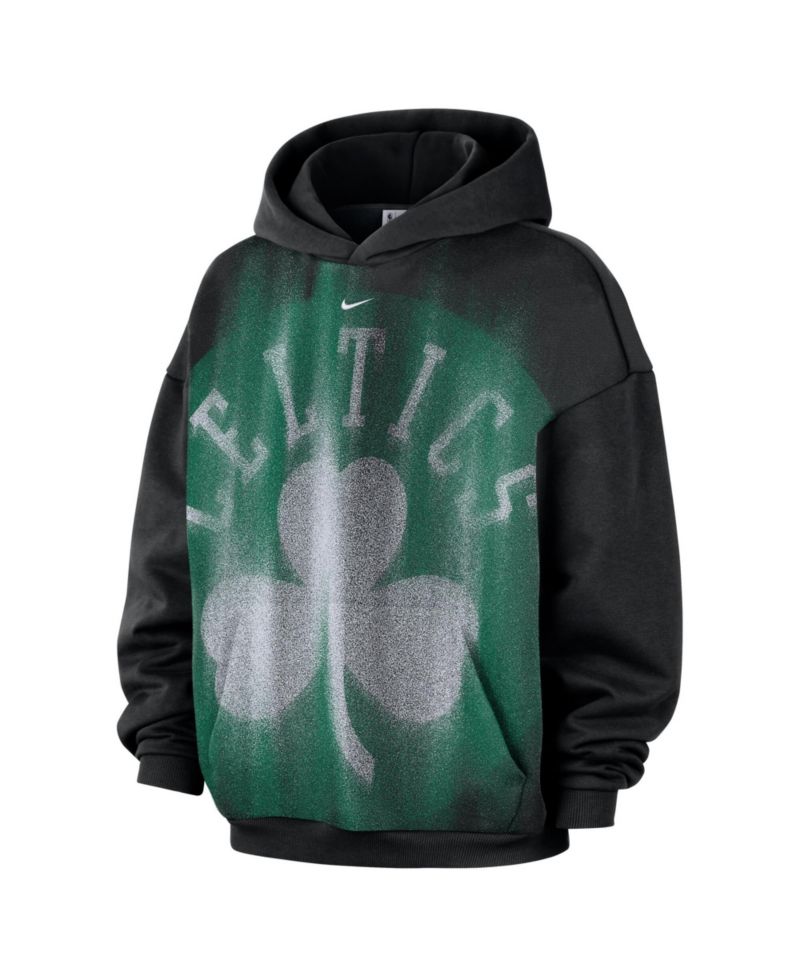 Men's Black Boston Celtics 2026 Standard Issue Practice Icon Fleece Pullover Hoodie