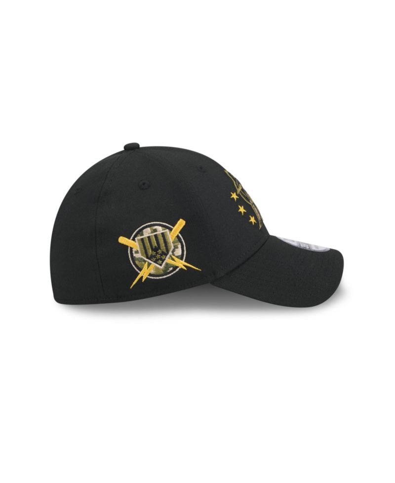 Men's Black Miami Marlins 2024 Armed Forces Day 39THIRTY Flex Hat