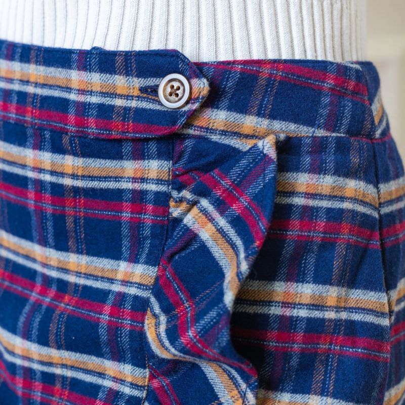 Women's Hope and Henry Flannel Ruffle Skirt