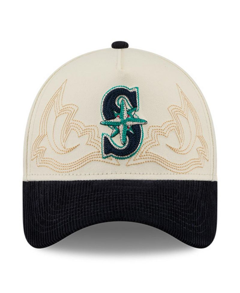 Men's Stone Seattle Mariners Western Stitch 9FORTY A-Frame Adjustable Hat
