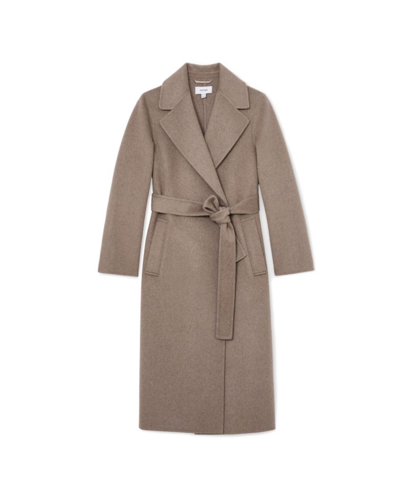 Women's Thea Wool-Blend Double-Breasted Blind-Seam Coat